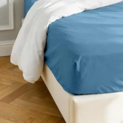 3S. x TertioDrap-housse coton - Bleu - Azur