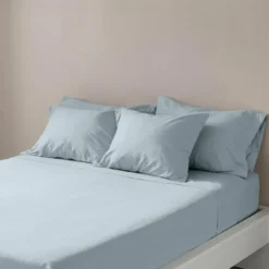 3S. x TertioDrap-housse coton - Bleu - Glacier