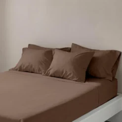 3S. x TertioDrap-housse coton - Marron - Chocolat