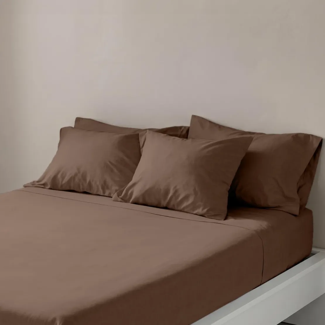 3S. x TertioDrap-housse coton - Marron - Chocolat
