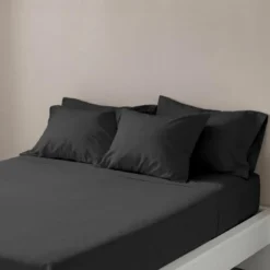 3S. x TertioDrap-housse coton - Noir