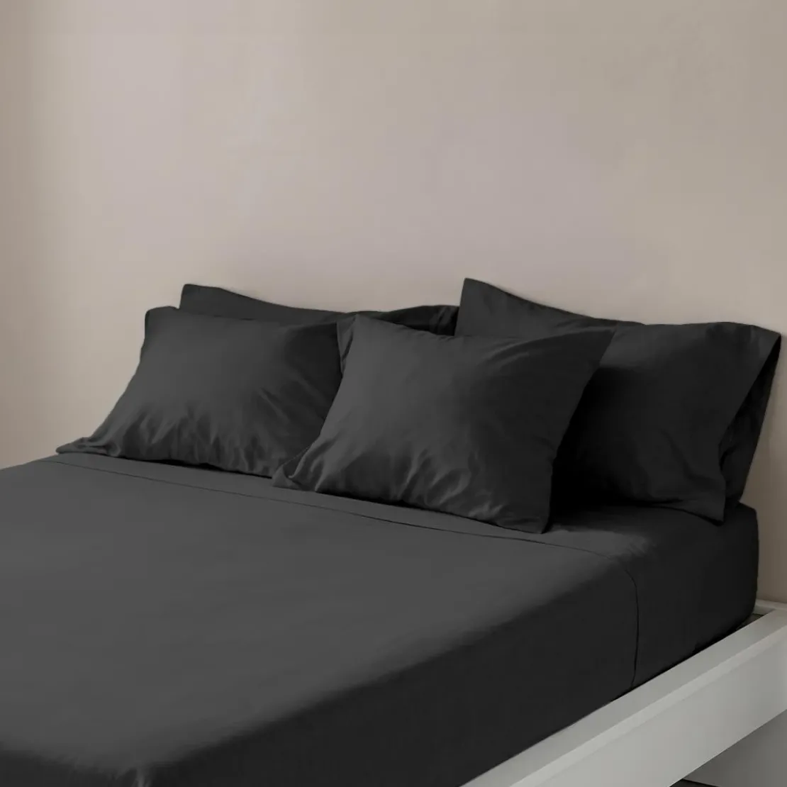 3S. x TertioDrap-housse coton - Noir