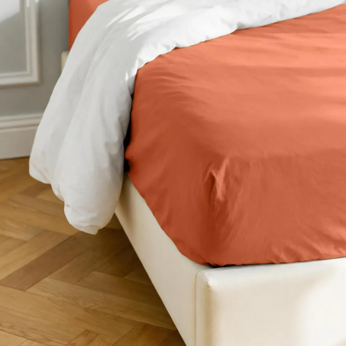 3S. x TertioDrap-housse coton - Orange - Tangerine