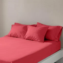 3S. x TertioDrap housse coton - Rouge - Carmin