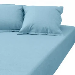 3S. x TertioDrap housse coton Sanitized® - Bleu lagon