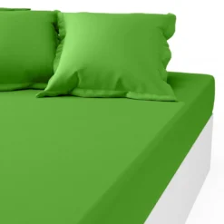 3S. x TertioDrap-housse coton Sanitized® TERTIO® - vert anis