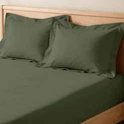 3S. x TertioDrap-housse grand bonnet XL Coton - Vert - Lichen