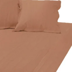 3S. x TertioDrap-housse grand bonnet XL gaze de Coton - Rouille