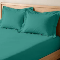 3S. x TertioDrap-housse grand bonnet XL Coton - Vert - Emeraude