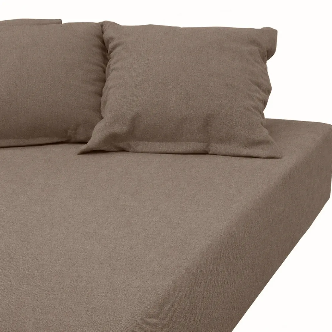 3S. x TertioDrap-housse grand bonnet polycoton - Taupe