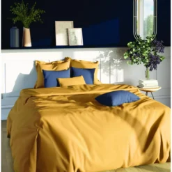 3S. x TertioDrap-housse grand bonnet polycoton Jaune