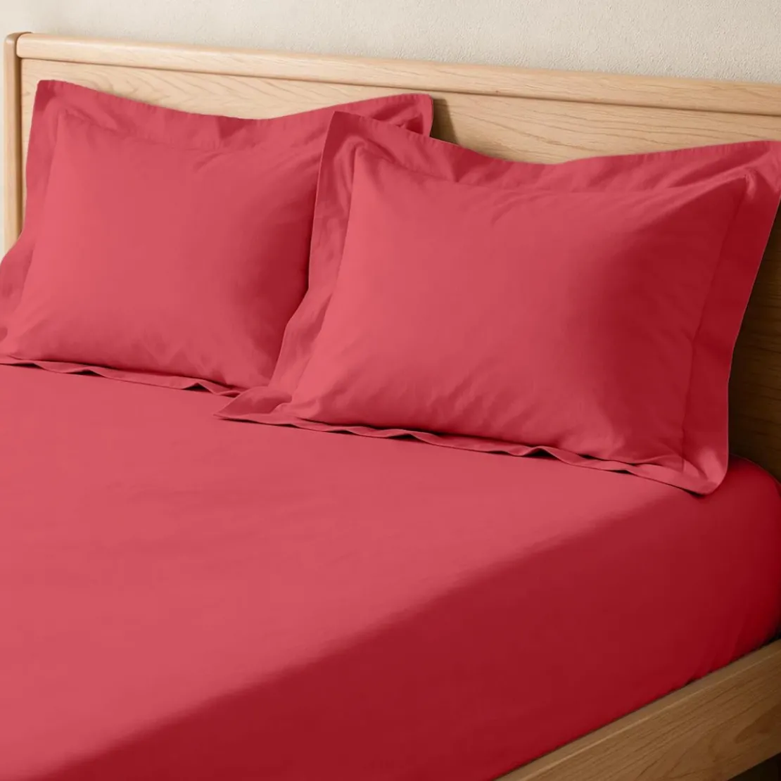 3S. x TertioDrap-housse grand bonnet coton - Rouge - Carmin