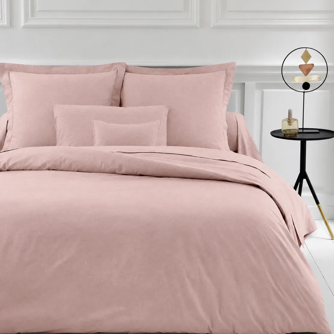 3S. x TertioDrap housse grand bonnet polycoton - Rose - Blush
