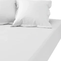 3S. x TertioDrap-housse grand bonnet polycoton - Blanc