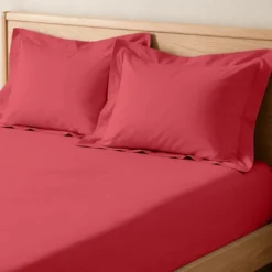 3S. x TertioDrap-housse grand bonnet XL Coton - Rouge - Carmin