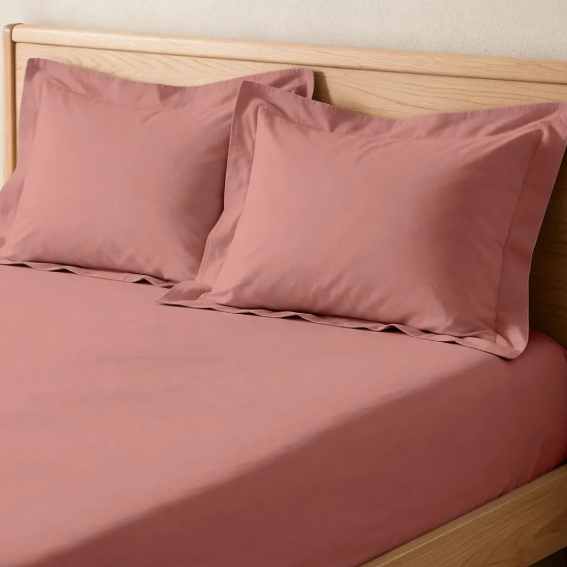 3S. x TertioDrap-housse grand bonnet coton - Vieux - Rose