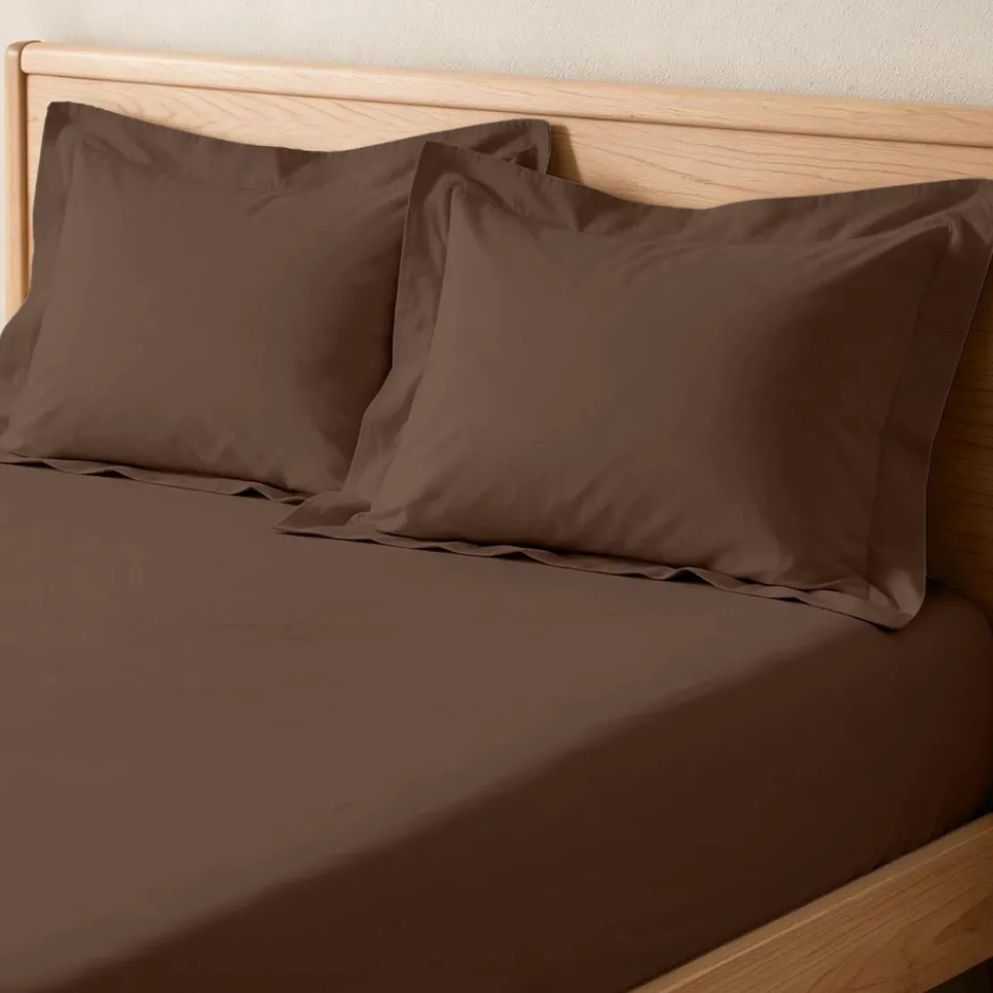 3S. x TertioDrap-houssegrand bonnet coton - Marron - Chocolat