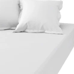 3S. x TertioDrap-housse grand bonnet XL polycoton - Blanc