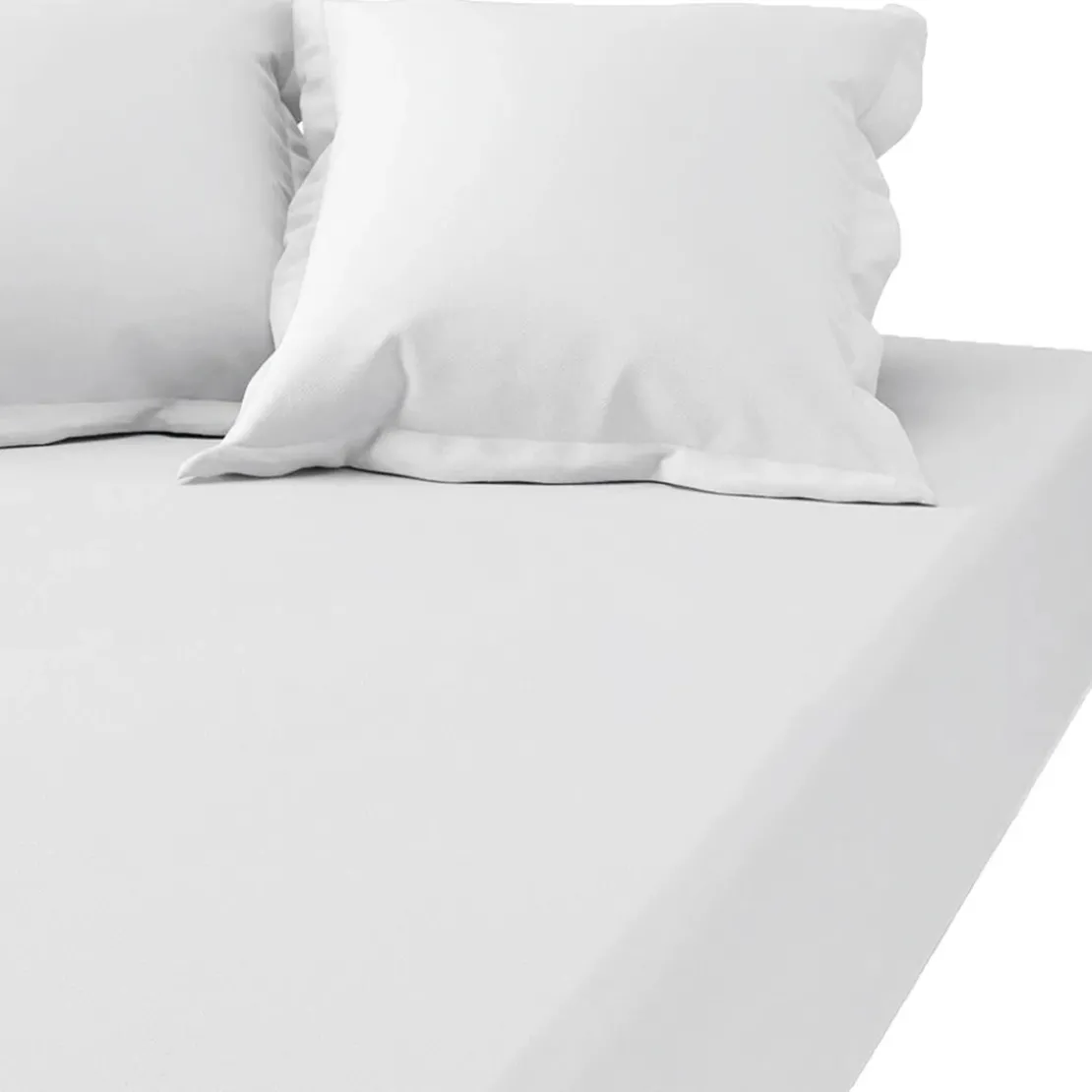 3S. x TertioDrap-housse grand bonnet XL polycoton - Blanc