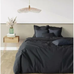 3S. x TertioDrap-housse grand bonnet XL polycoton - Noir