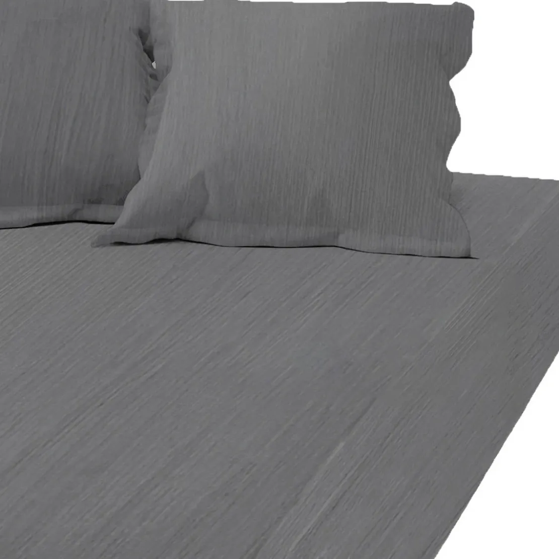 3S. x TertioDrap-housse grand bonnet XL gaze de Coton - Gris - Anthracite