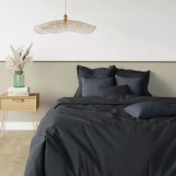 3S. x TertioDrap-housse grand bonnet polycoton - Noir