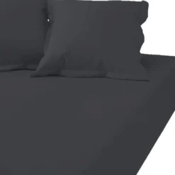 3S. x TertioDrap-housse grand bonnet XL polycoton - Gris - Anthracite