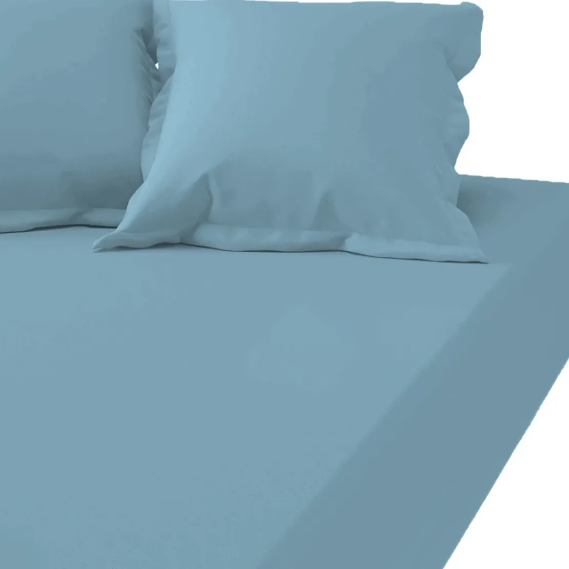 3S. x TertioDrap-housse grand bonnet XL polycoton - Bleu - Lagon