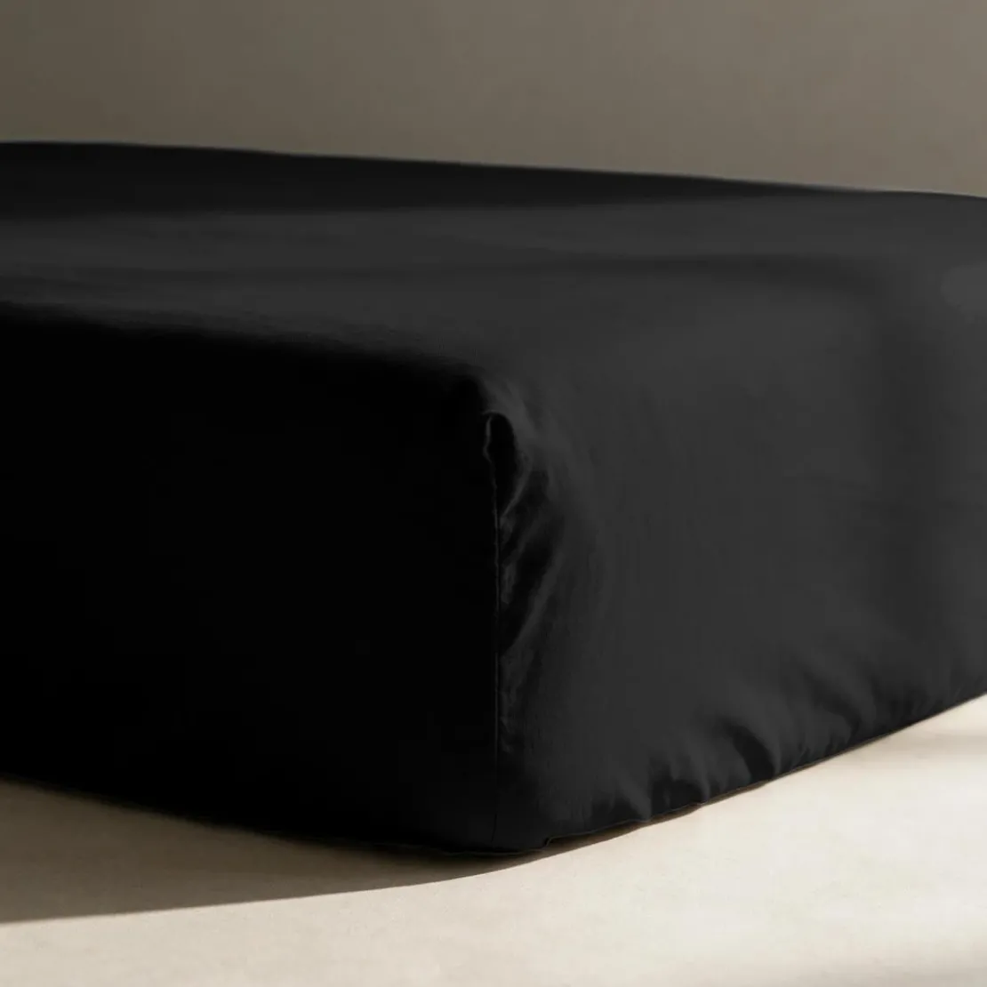 3S. x TertioDrap-housse percale de coton - Noir