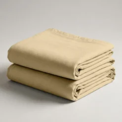 3S. x TertioDrap-housse percale de coton - Beige - Ficelle