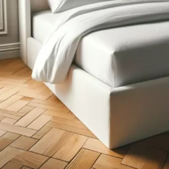 3S. x TertioDrap-housse percale de coton - Blanc