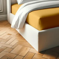3S. x TertioDrap housse polycoton - Jaune - Moutarde
