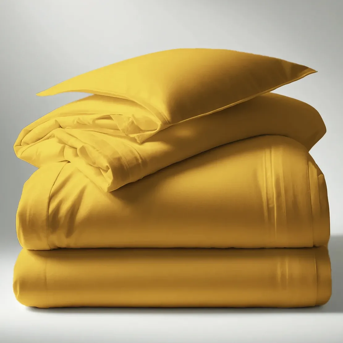 3S. x TertioDrap housse polycoton - Jaune - Moutarde