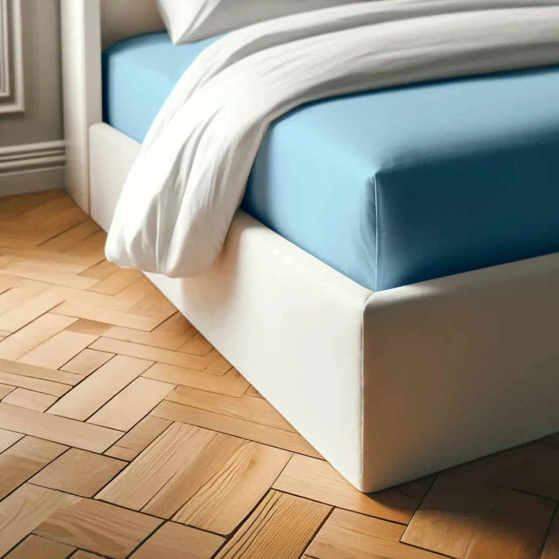 3S. x TertioDrap housse polycoton - Bleu - Lagon