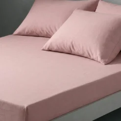 3S. x TertioDrap-housse polycoton - Rose - Blush