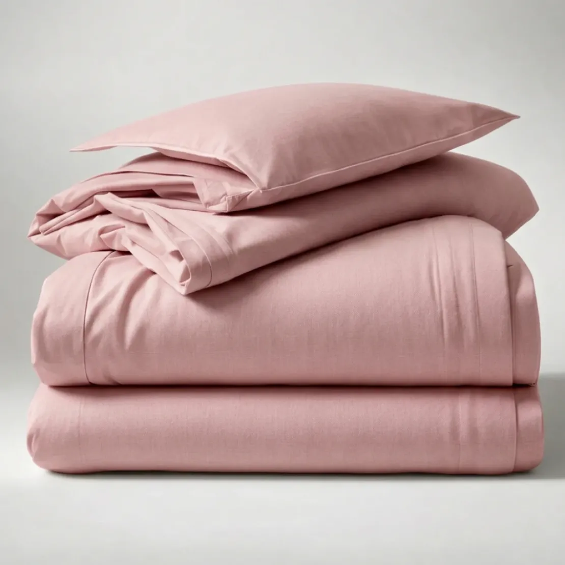 3S. x TertioDrap-housse polycoton - Rose - Blush