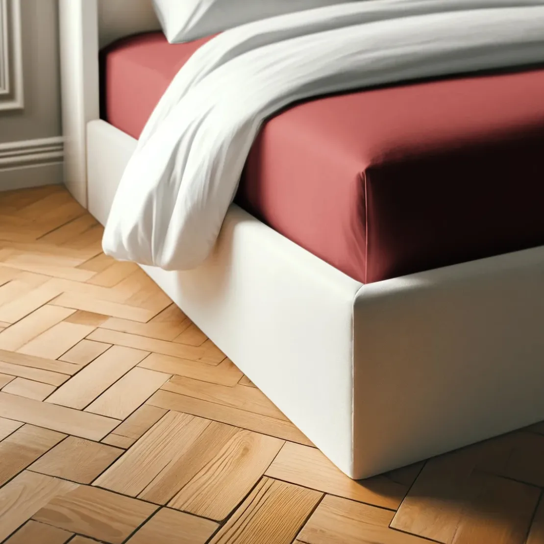 3S. x TertioDrap-housse polycoton - Terracotta