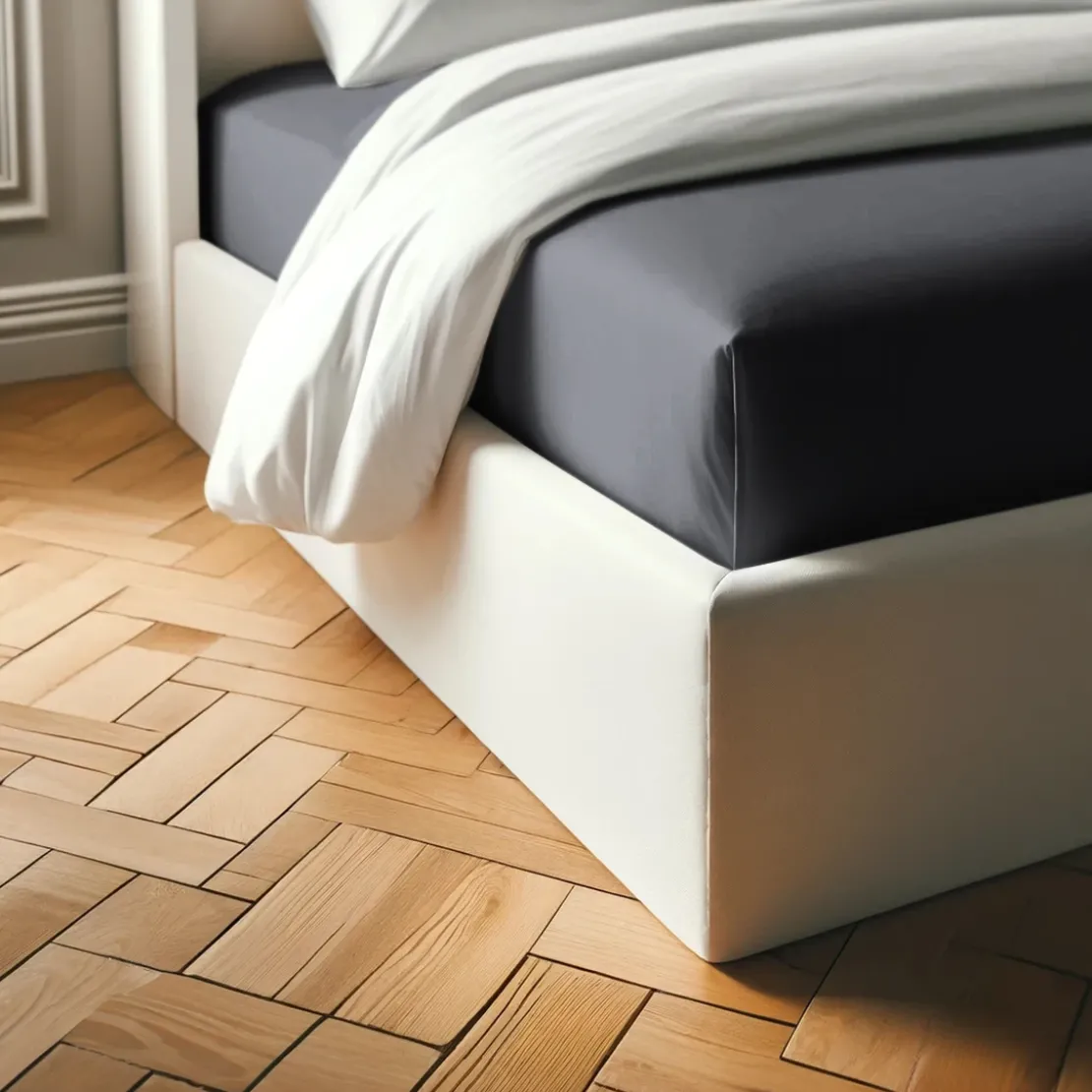 3S. x TertioDrap-housse polycoton - Gris - Anthracite