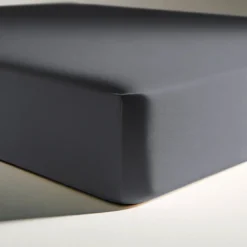 3S. x TertioDrap-housse polycoton - Gris - Anthracite