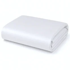 3S. x TertioDrap Housse satin de coton uni - Blanc