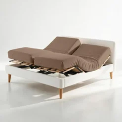 3S. x TertioDrap housse sommier articulé coton - Taupe