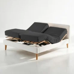 3S. x TertioDrap housse sommier articulé coton - Noir