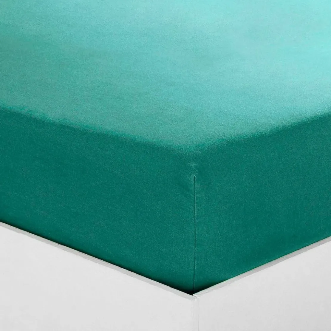 3S. x TertioDrap-housse sommier articulé jersey TERTIO® - vert jade