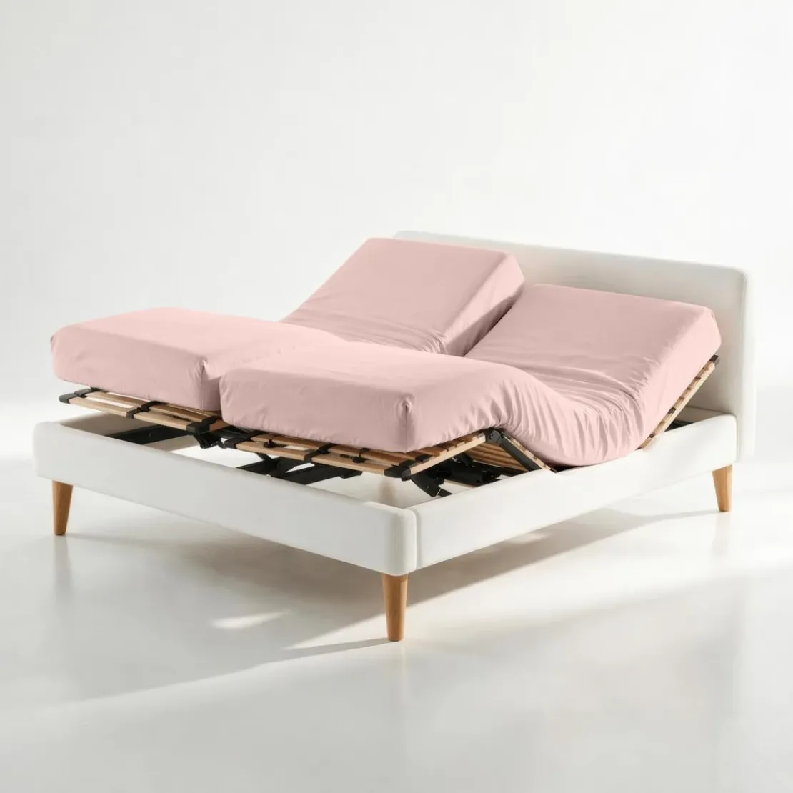 3S. x TertioDrap housse sommier articulé coton - Rose - Blush
