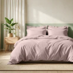 3S. x TertioDrap plat coton - Beige - Rosé