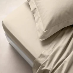 3S. x TertioDrap plat coton - Beige - Écru
