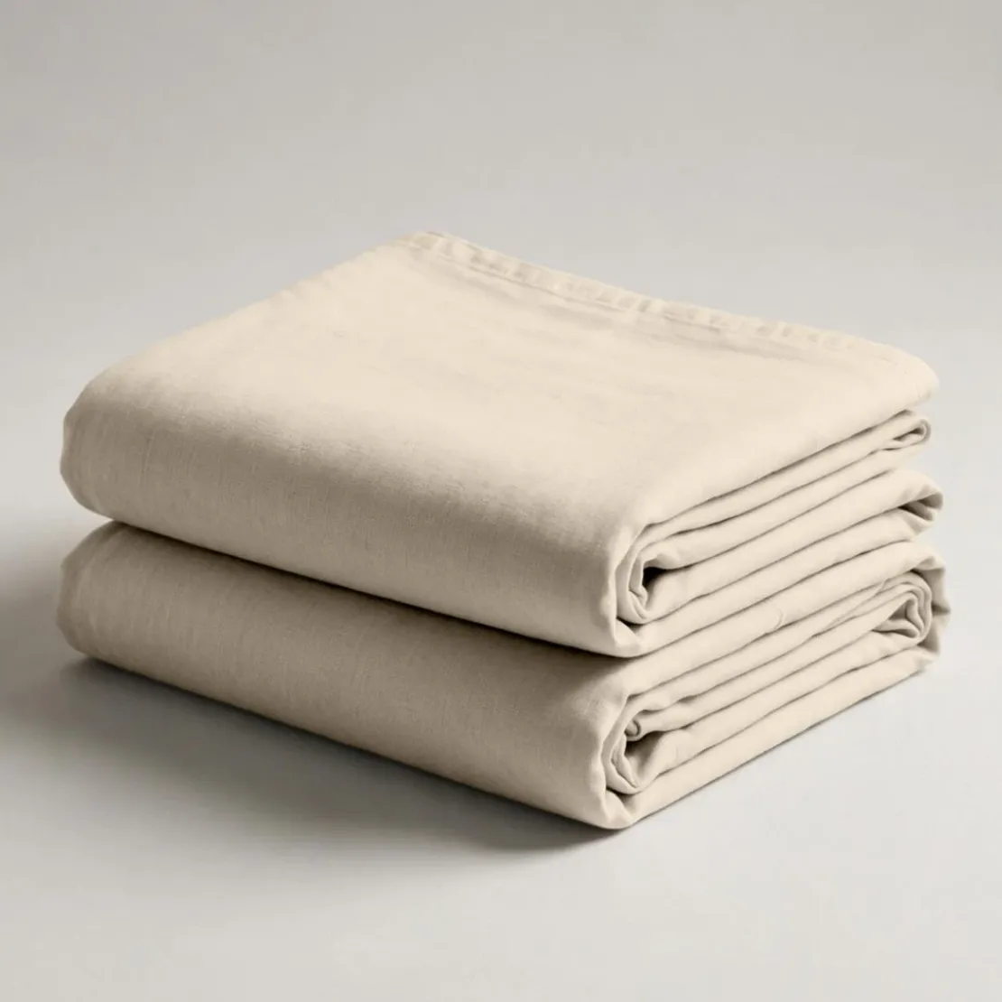 3S. x TertioDrap plat coton - Beige - Écru