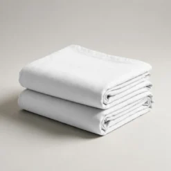 3S. x TertioDrap plat coton - Blanc