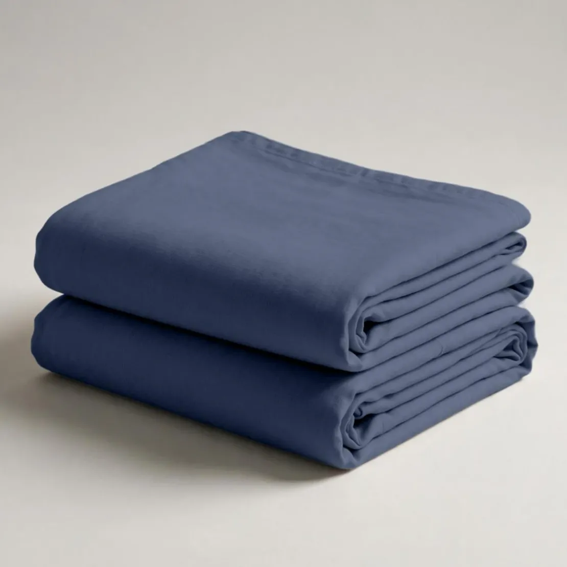 3S. x TertioDrap plat coton - Bleu - Indigo