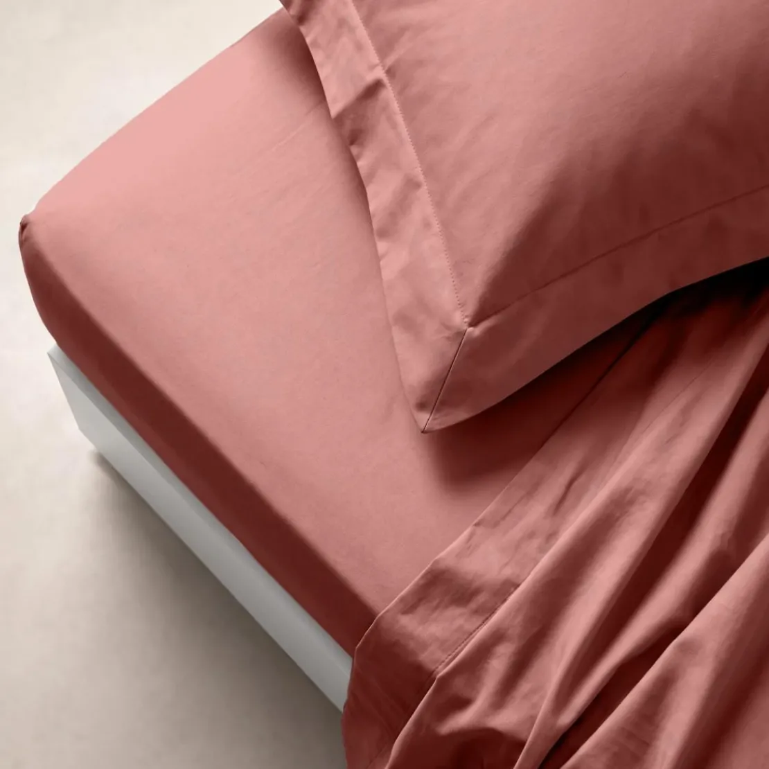 3S. x TertioDrap plat coton - Vieux Rose